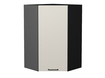 Шкаф верхний угловой Флэт Graphite, Cashmere In 2S, 920 В*Ш*Г 920*600*600, фасад ЛДСП  Cashmere In 2S, корпус  Graphite ms2510VVT_55838