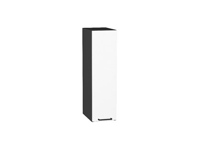 Шкаф верхний бутылочница Флэт Graphite, White In 2S, 720, 200 В*Ш*Г 716*200*318, фасад ЛДСП  White In 2S, корпус  Graphite ms2510VVT_56869