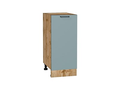 Шкаф нижний с 1-ой дверцей Флэт Дуб Вотан, Grey-green In 2S, 350 В*Ш*Г 816*350*478, фасад ЛДСП  Grey-green In 2S, корпус  Дуб Вотан ms2510VVT_65184