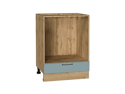 Шкаф нижний под духовку Флэт Дуб Вотан, Grey-green In 2S, 600 В*Ш*Г 816*600*476, фасад ЛДСП  Grey-green In 2S, корпус  Дуб Вотан ms2510VVT_62511