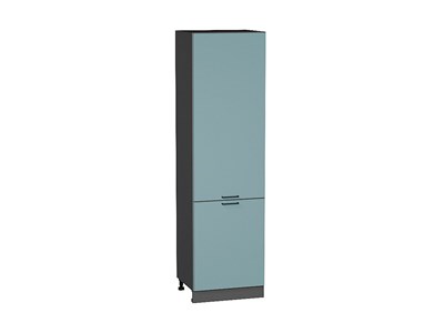 Шкаф пенал с 2-мя дверцами Флэт Graphite, Grey-green In 2S, 2140, 600 В*Ш*Г 2132*600*574, фасад ЛДСП  Grey-green In 2S, корпус  Graphite ms2510VVT_56985