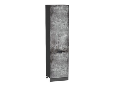 Шкаф пенал с 2-мя дверцами Флэт Graphite, Temple Stone 2S, 2340, 600 В*Ш*Г 2336*600*574, фасад ЛДСП  Temple Stone 2S, корпус  Graphite ms2510VVT_52787