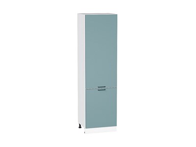 Шкаф пенал с 2-мя дверцами Флэт Белый, Grey-green In 2S, 2140, 600 В*Ш*Г 2132*600*574, фасад ЛДСП  Grey-green In 2S, корпус  Белый ms2510VVT_56981