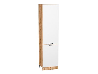 Шкаф пенал с 2-мя дверцами Флэт Дуб Вотан, White In 2S, 2340, 600 В*Ш*Г 2336*600*574, фасад ЛДСП  White In 2S, корпус  Дуб Вотан ms2510VVT_62632