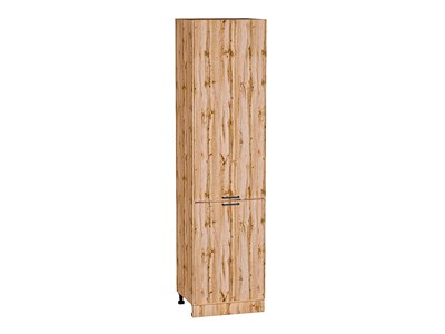 Шкаф пенал с 2-мя дверцами Флэт Дуб Вотан, Wotan Oak 2S, 2340, 600 В*Ш*Г 2336*600*574, фасад ЛДСП  Wotan Oak 2S, корпус  Дуб Вотан ms2510VVT_62644