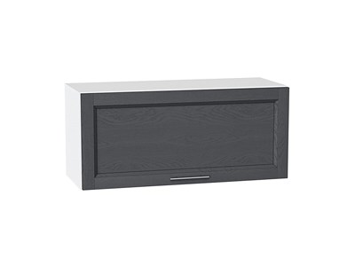 Шкаф верхний горизонтальный Сканди Белый, Graphite Softwood, 800 В*Ш*Г 358*800*320, фасад МДФ  Graphite Softwood, корпус  Белый ms2510VVT_41193