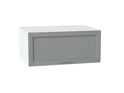 Шкаф верхний горизонтальный глубокий Сканди Белый, Grey Softwood, 800 В*Ш*Г 358*800*576, фасад МДФ  Grey Softwood, корпус  Белый ms2510VVT_45340