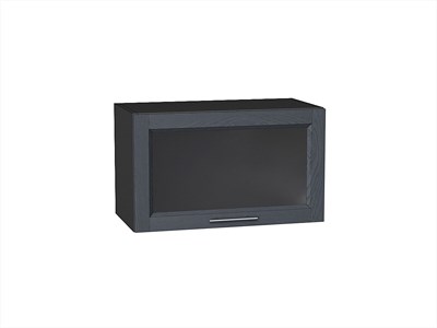 Шкаф верхний горизонтальный остекленный Сканди Graphite, Graphite Softwood, 600 В*Ш*Г 358*600*320, фасад МДФ/Стекло  Graphite Softwood, корпус  Graphite ms2510VVT_41279