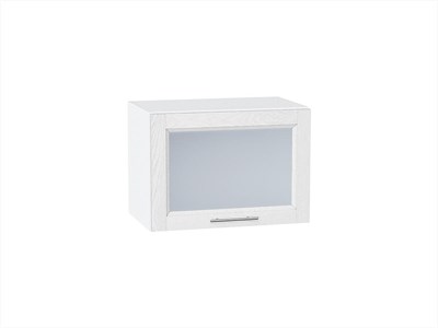 Шкаф верхний горизонтальный остекленный Сканди Белый, White Softwood, 500 В*Ш*Г 358*500*320, фасад МДФ/Стекло  White Softwood, корпус  Белый ms2510VVT_56137