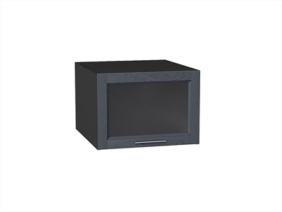 Шкаф верхний горизонтальный остекленный глубокий Сканди Graphite, Graphite Softwood, 500 В*Ш*Г 358*500*576, фасад МДФ/Стекло  Graphite Softwood, корпус  Graphite ms2510VVT_45350
