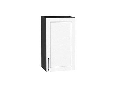 Шкаф верхний с 1-ой дверцей Сканди Graphite, White Silkwood, 720, 400 В*Ш*Г 716*400*320, фасад МДФ  White Silkwood, корпус  Graphite ms2510VVT_70182