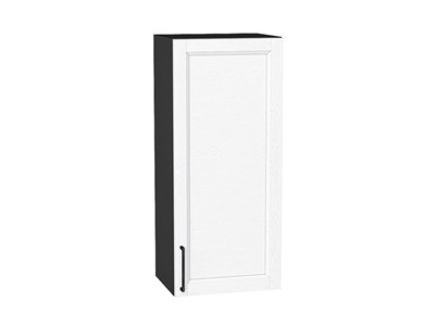 Шкаф верхний с 1-ой дверцей Сканди Graphite, White Silkwood, 920, 400 В*Ш*Г 920*400*320, фасад МДФ  White Silkwood, корпус  Graphite ms2510VVT_70200