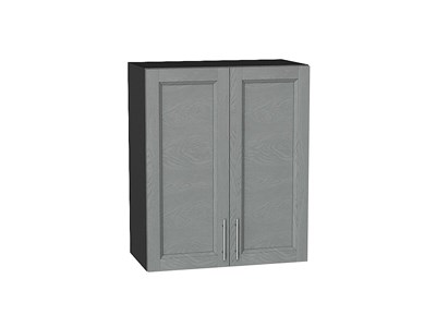 Шкаф верхний с 2-мя дверцами Сканди Graphite, Grey Softwood, 720, 600 В*Ш*Г 716*600*320, фасад МДФ  Grey Softwood, корпус  Graphite ms2510VVT_41590