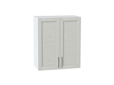 Шкаф верхний с 2-мя дверцами Сканди Белый, Cappuccino Softwood, 720, 600 В*Ш*Г 716*600*320, фасад МДФ  Cappuccino Softwood, корпус  Белый ms2510VVT_41585