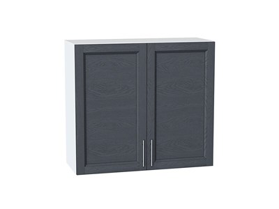 Шкаф верхний с 2-мя дверцами Сканди Белый, Graphite Softwood, 720, 800 В*Ш*Г 716*800*318, фасад МДФ  Graphite Softwood, корпус  Белый ms2510VVT_41598