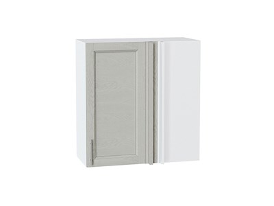 Шкаф верхний прямой угловой Сканди Белый, Cappuccino Softwood, 720 В*Ш*Г 716*700*345, фасад МДФ  Cappuccino Softwood, корпус  Белый ms2510VVT_60290