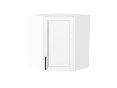 Шкаф верхний угловой Сканди Белый, White Silkwood, 720 В*Ш*Г 716*600*600, фасад МДФ  White Silkwood, корпус  Белый ms2510VVT_70258