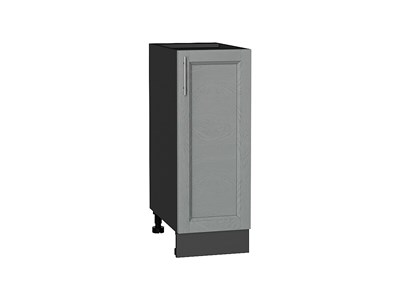 Шкаф нижний с 1-ой дверцей Сканди Graphite, Grey Softwood, 300 В*Ш*Г 816*300*480, фасад МДФ  Grey Softwood, корпус  Graphite ms2510VVT_41806