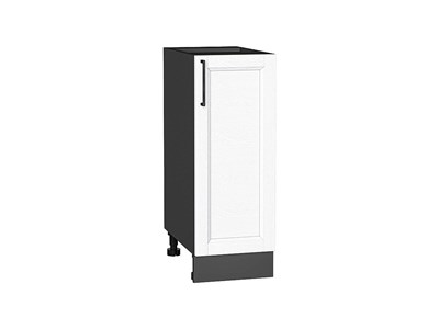 Шкаф нижний с 1-ой дверцей Сканди Graphite, White Silkwood, 300 В*Ш*Г 816*300*480, фасад МДФ  White Silkwood, корпус  Graphite ms2510VVT_70300