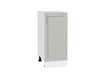 Шкаф нижний с 1-ой дверцей Сканди Белый, Cappuccino Softwood, 350 В*Ш*Г 816*350*480, фасад МДФ  Cappuccino Softwood, корпус  Белый ms2510VVT_65219
