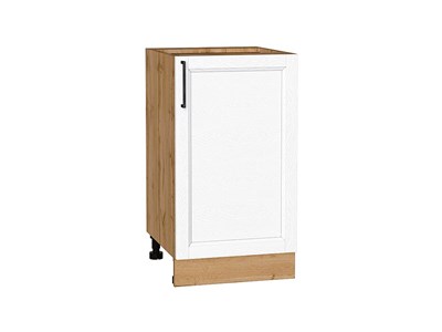 Шкаф нижний с 1-ой дверцей Сканди Дуб Вотан, White Silkwood, 450 В*Ш*Г 816*450*480, фасад МДФ  White Silkwood, корпус  Дуб Вотан ms2510VVT_70296
