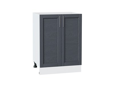 Шкаф нижний с 2-мя дверцами Сканди Белый, Graphite Softwood, 600 В*Ш*Г 816*600*480, фасад МДФ  Graphite Softwood, корпус  Белый ms2510VVT_41946