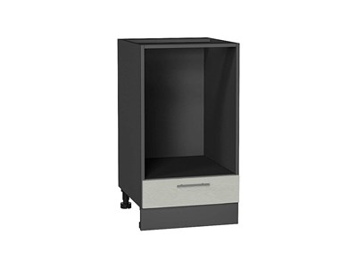Шкаф нижний под духовку Сканди Graphite, Cappuccino Softwood, 450 В*Ш*Г 816*450*476, фасад МДФ  Cappuccino Softwood, корпус  Graphite ms2510VVT_67117