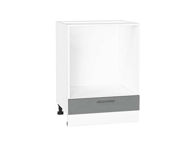 Шкаф нижний под духовку Сканди Белый, Grey Softwood, 600 В*Ш*Г 816*600*476, фасад МДФ  Grey Softwood, корпус  Белый ms2510VVT_42025