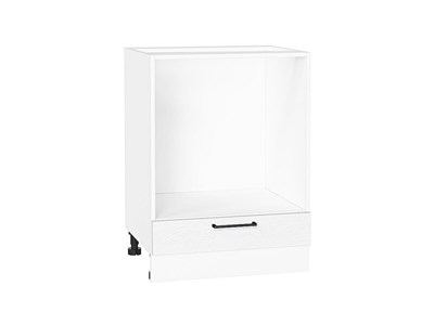 Шкаф нижний под духовку Сканди Белый, White Silkwood, 600 В*Ш*Г 816*600*476, фасад МДФ  White Silkwood, корпус  Белый ms2510VVT_70271