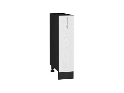Шкаф нижний бутылочница Сканди Graphite, White Softwood, 200 В*Ш*Г 816*200*480, фасад МДФ  White Softwood, корпус  Graphite ms2510VVT_56236