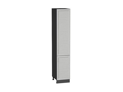 Шкаф пенал с 2-мя дверцами Сканди Graphite, Cappuccino Softwood, 2140, 400 В*Ш*Г 2132*400*576, фасад МДФ  Cappuccino Softwood, корпус  Graphite ms2510VVT_42055