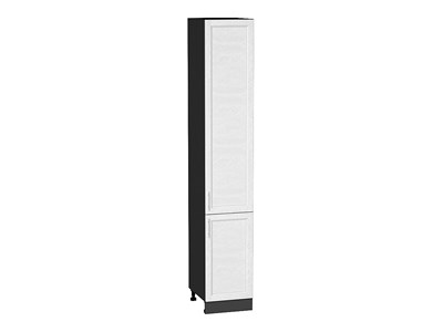 Шкаф пенал с 2-мя дверцами Сканди Graphite, White Softwood, 2340, 400 В*Ш*Г 2336*400*576, фасад МДФ  White Softwood, корпус  Graphite ms2510VVT_56292