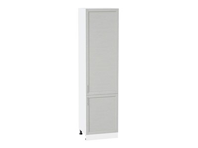 Шкаф пенал с 2-мя дверцами Сканди Белый, Cappuccino Softwood, 2340, 600 В*Ш*Г 2336*600*576, фасад МДФ  Cappuccino Softwood, корпус  Белый ms2510VVT_42316