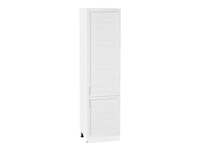 Шкаф пенал с 2-мя дверцами Сканди Белый, White Softwood, 2340, 600 В*Ш*Г 2336*600*576, фасад МДФ  White Softwood, корпус  Белый ms2510VVT_56289