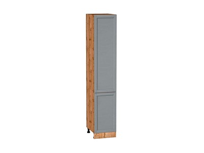 Шкаф пенал с 2-мя дверцами Сканди Дуб Вотан, Grey Softwood, 2140, 400 В*Ш*Г 2132*400*576, фасад МДФ  Grey Softwood, корпус  Дуб Вотан ms2510VVT_66161