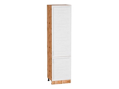 Шкаф пенал с 2-мя дверцами Сканди Дуб Вотан, White Softwood, 2340, 600 В*Ш*Г 2336*600*576, фасад МДФ  White Softwood, корпус  Дуб Вотан ms2510VVT_66156