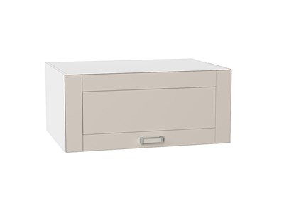 Шкаф верхний горизонтальный глубокий Лофт Белый, Cream Silk, 800 В*Ш*Г 358*800*576, фасад МДФ  Cream Silk, корпус  Белый ms2510VVT_71394