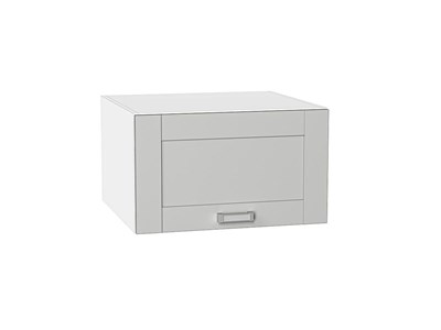 Шкаф верхний горизонтальный глубокий Лофт Белый, Grey Silk, 600 В*Ш*Г 358*600*576, фасад МДФ  Grey Silk, корпус  Белый ms2510VVT_69531