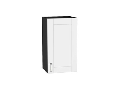 Шкаф верхний с 1-ой дверцей Лофт Graphite, White Silk, 720, 400 В*Ш*Г 716*400*320, фасад МДФ  White Silk, корпус  Graphite ms2510VVT_60020