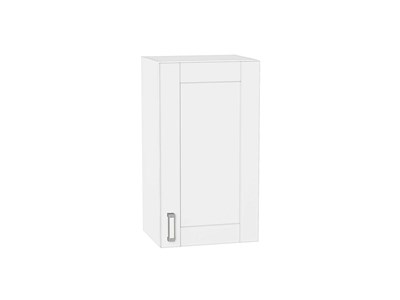 Шкаф верхний с 1-ой дверцей Лофт Белый, White Silk, 720, 400 В*Ш*Г 716*400*320, фасад МДФ  White Silk, корпус  Белый ms2510VVT_60010