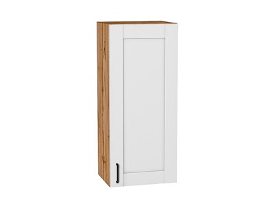 Шкаф верхний с 1-ой дверцей Лофт Дуб Вотан, Super White, 920, 400 В*Ш*Г 920*400*320, фасад МДФ  Super White, корпус  Дуб Вотан ms2510VVT_63175