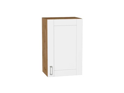 Шкаф верхний с 1-ой дверцей Лофт Дуб Вотан, White Silk, 720, 450 В*Ш*Г 716*450*320, фасад МДФ  White Silk, корпус  Дуб Вотан ms2510VVT_63162