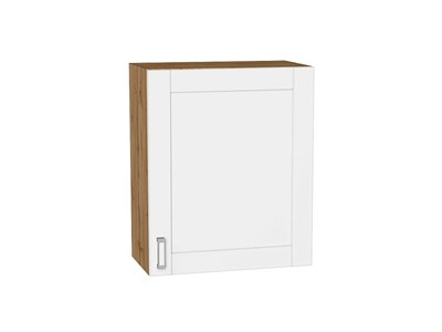 Шкаф верхний с 1-ой дверцей Лофт Дуб Вотан, White Silk, 720, 600 В*Ш*Г 716*600*320, фасад МДФ  White Silk, корпус  Дуб Вотан ms2510VVT_63164