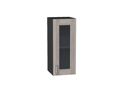 Шкаф верхний с 1-ой остекленной дверцей Лофт Graphite, Cappuccino Veralinga, 720, 300 В*Ш*Г 716*300*320, фасад МДФ/Стекло  Cappuccino Veralinga, корпус  Graphite ms2510VVT_35951
