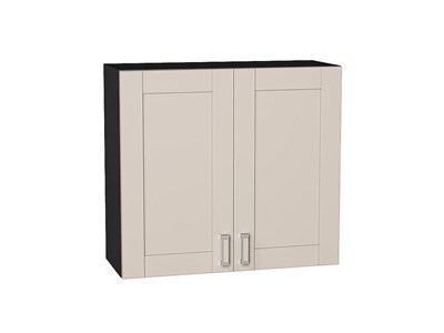 Шкаф верхний с 2-мя дверцами Лофт Graphite, Cream Silk, 720, 800 В*Ш*Г 716*800*320, фасад МДФ  Cream Silk, корпус  Graphite ms2510VVT_71467