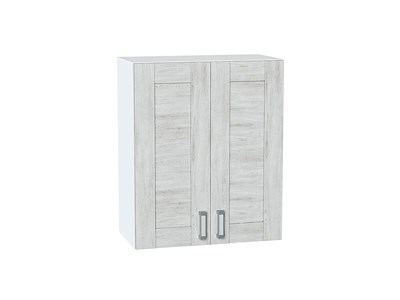 Шкаф верхний с 2-мя дверцами Лофт Белый, Nordic Oak, 720, 600 В*Ш*Г 716*600*320, фасад МДФ  Nordic Oak, корпус  Белый ms2510VVT_35966