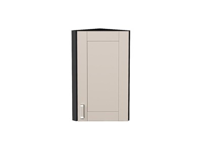 Шкаф верхний торцевой Лофт Graphite, Cream Silk, 720 В*Ш*Г 716*300*306, фасад МДФ  Cream Silk, корпус  Graphite ms2510VVT_71516