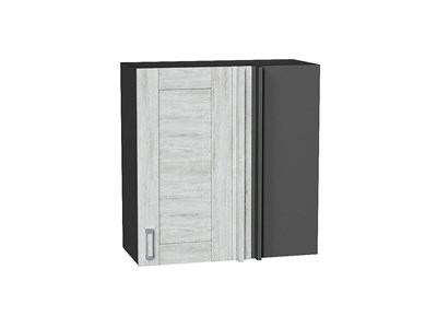 Шкаф верхний прямой угловой Лофт Graphite, Nordic Oak, 720, 700 В*Ш*Г 716*700*345, фасад МДФ  Nordic Oak, корпус  Graphite ms2510VVT_60312