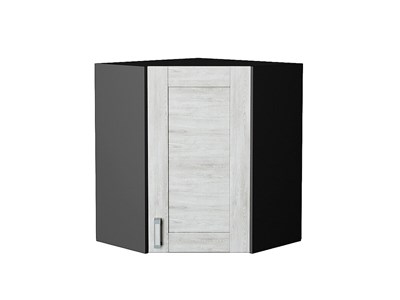 Шкаф верхний угловой Лофт Graphite, Nordic Oak, 720 В*Ш*Г 716*600*600, фасад МДФ  Nordic Oak, корпус  Graphite ms2510VVT_35995