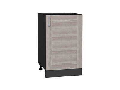 Шкаф нижний с 1-ой дверцей Лофт Graphite, Cappuccino Veralinga, 500 В*Ш*Г 816*500*480, фасад МДФ  Cappuccino Veralinga, корпус  Graphite ms2510VVT_39810